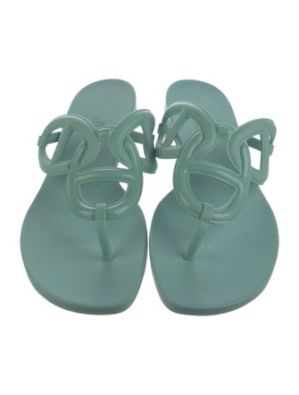 Hermès Egerie Chaîne d'Ancre Insignia Flip Flops