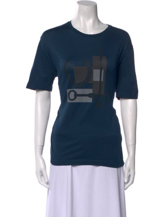 Hermès Graphic Print Scoop Neck T-Shirt