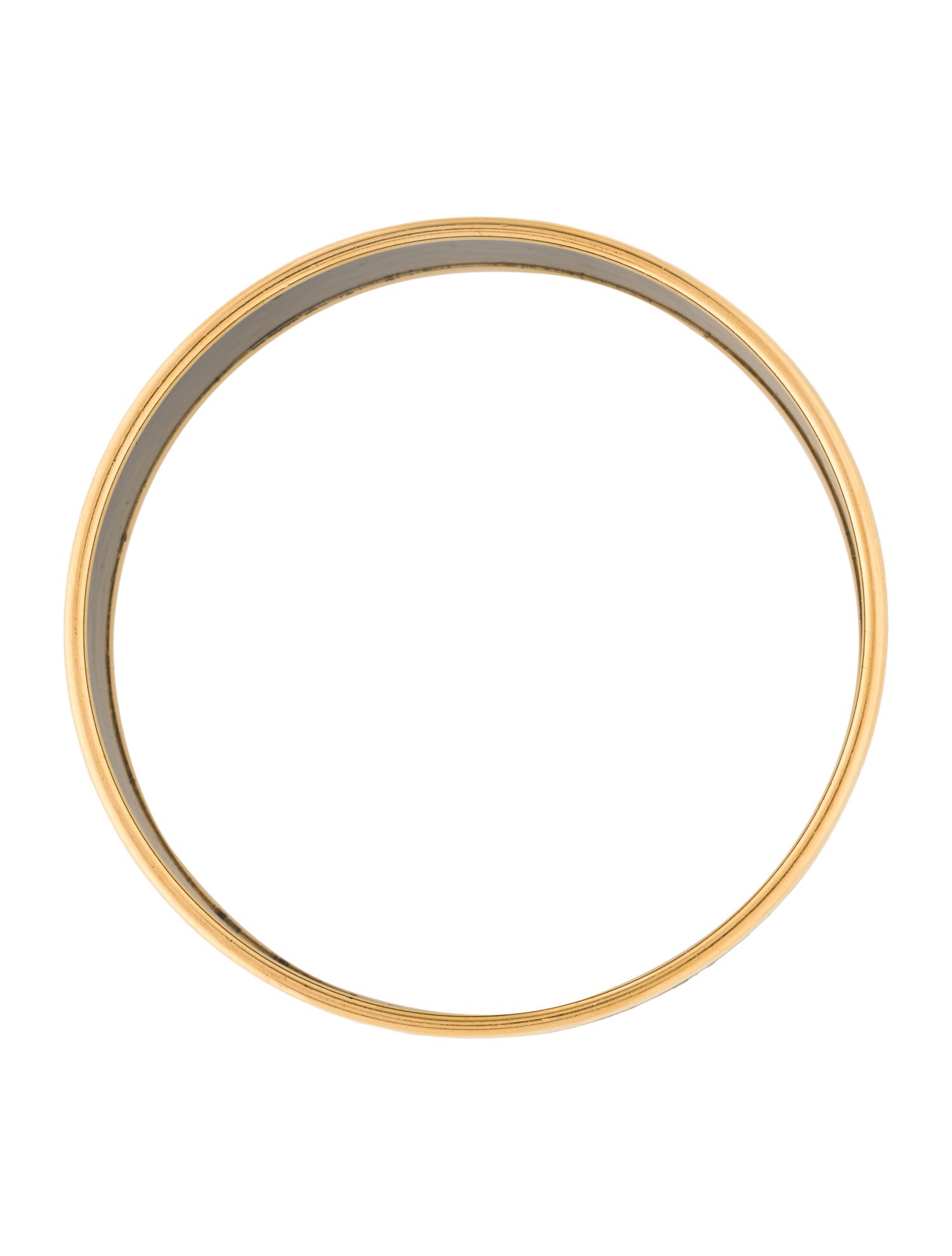 Hermès Wide Enamel Bangle Bracelet