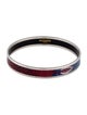 Hermès Enamel Narrow Bangle Bracelet