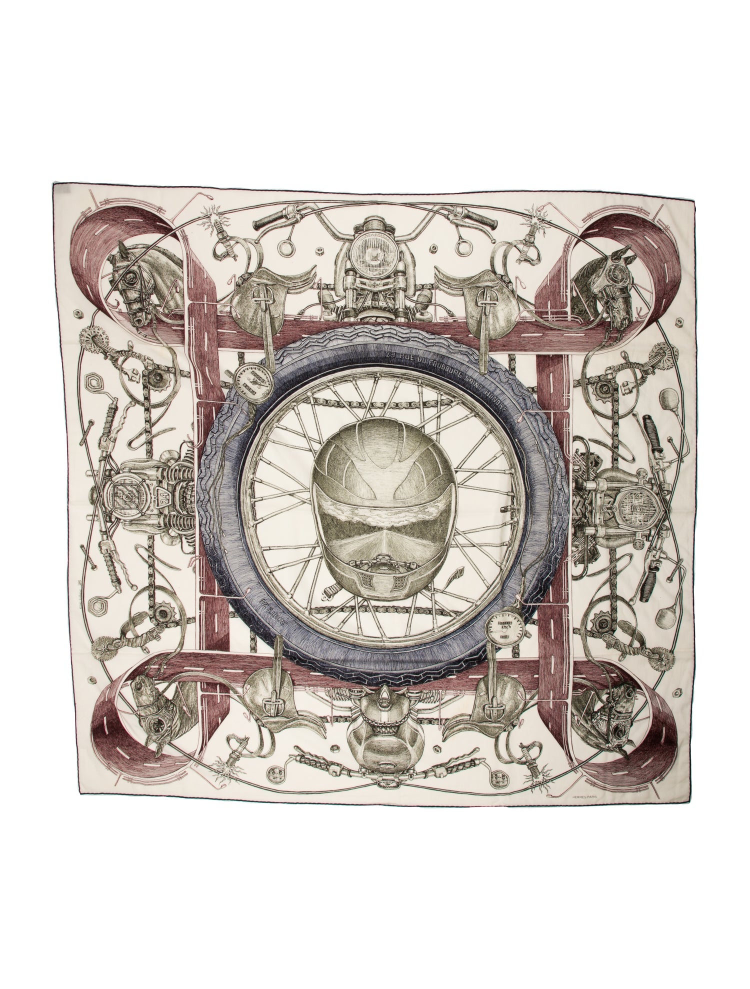 Hermès Route 24 Wool Shawl