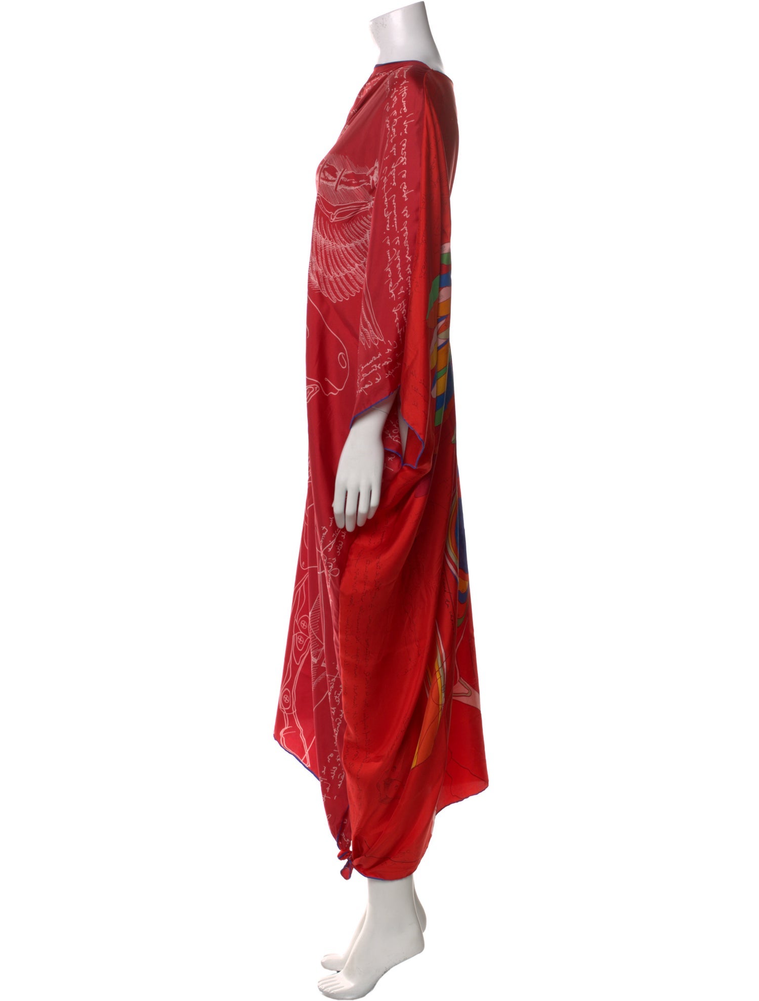 Hermès Printed Long Dress