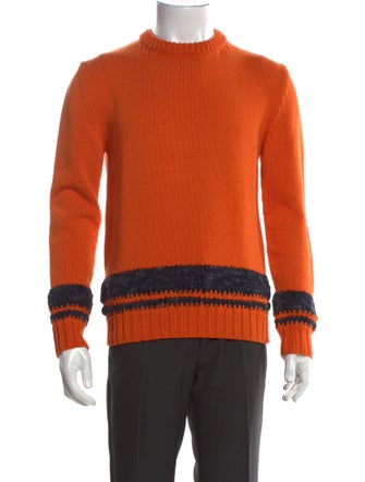 Hermès Striped Crew Neck Pullover