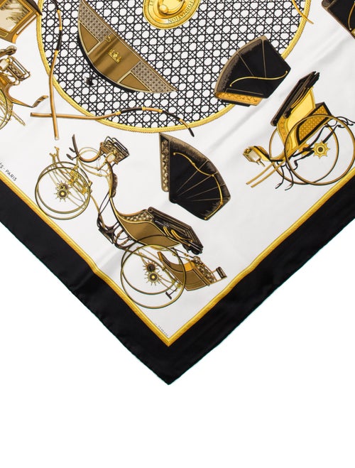 Hermès Les Voitures a Transformation Silk Scarf
