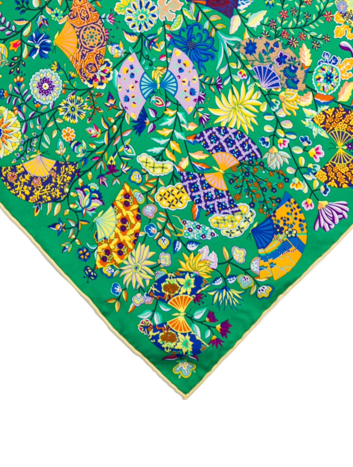 Hermès Fleurs et Papillons de Tissus Silk Scarf