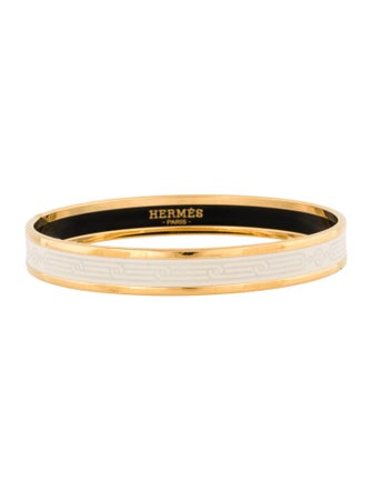 Hermès Narrow Enamel Bangle Bracelet
