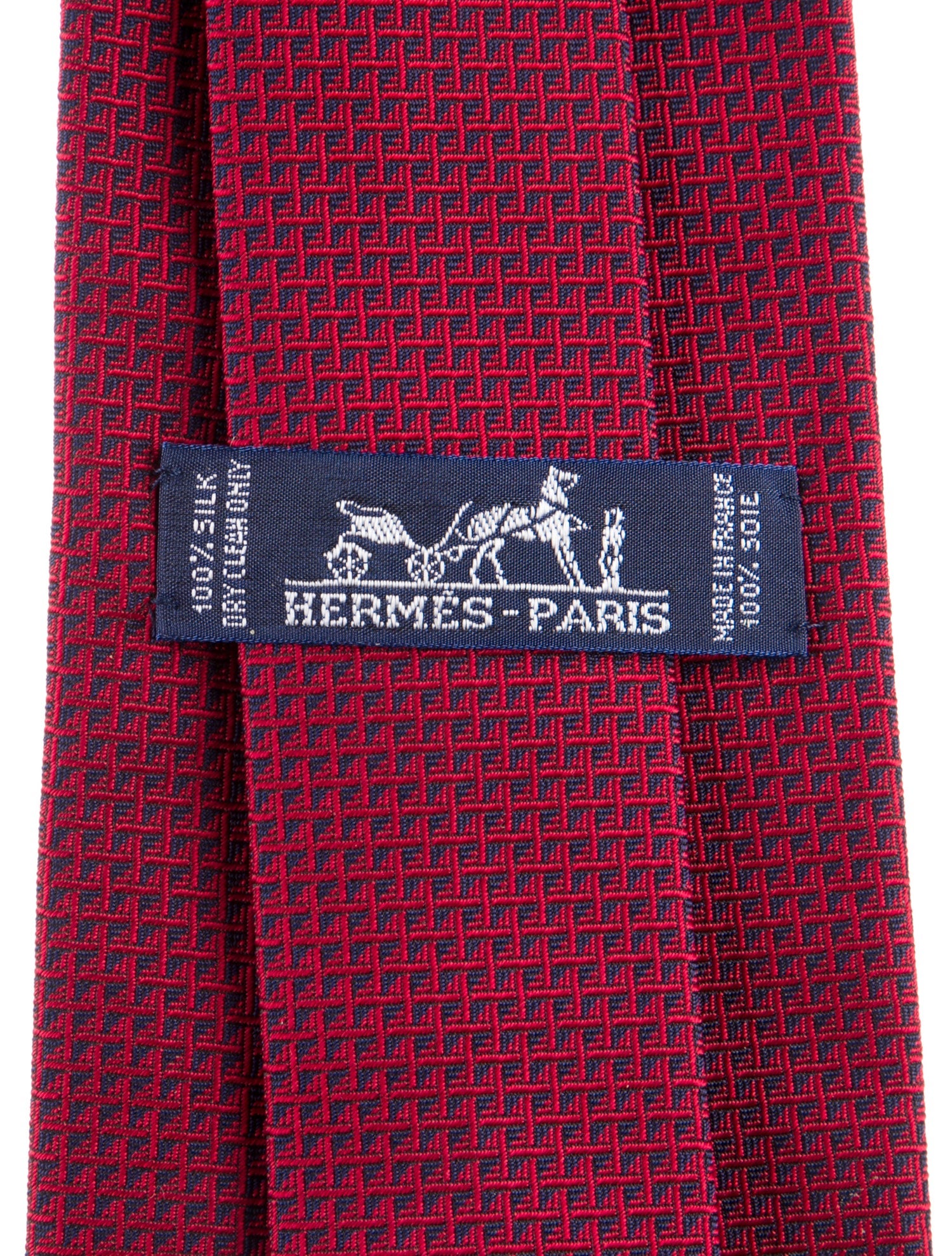 Hermès Silk Pattern Tie