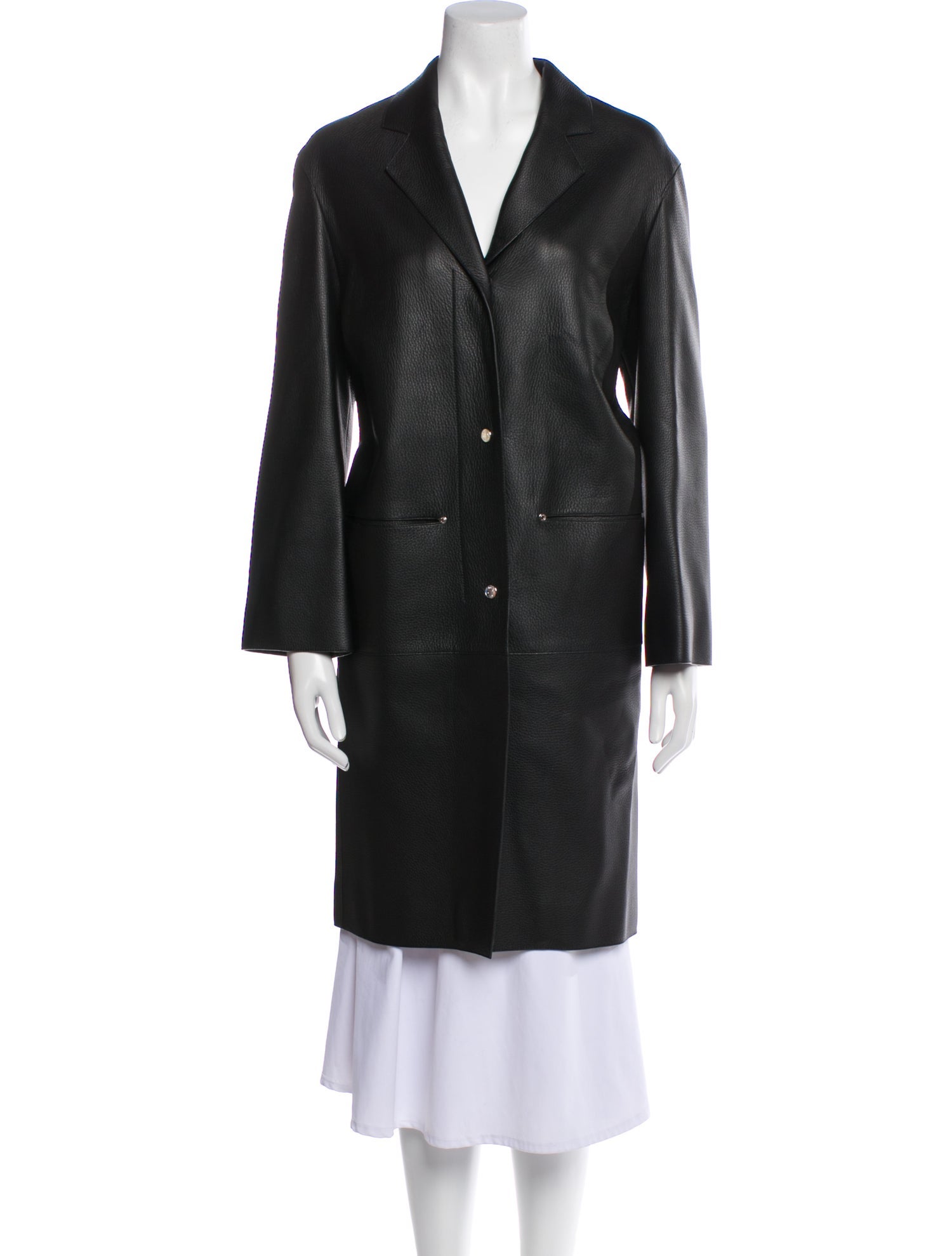 Hermès Leather Fur Coat