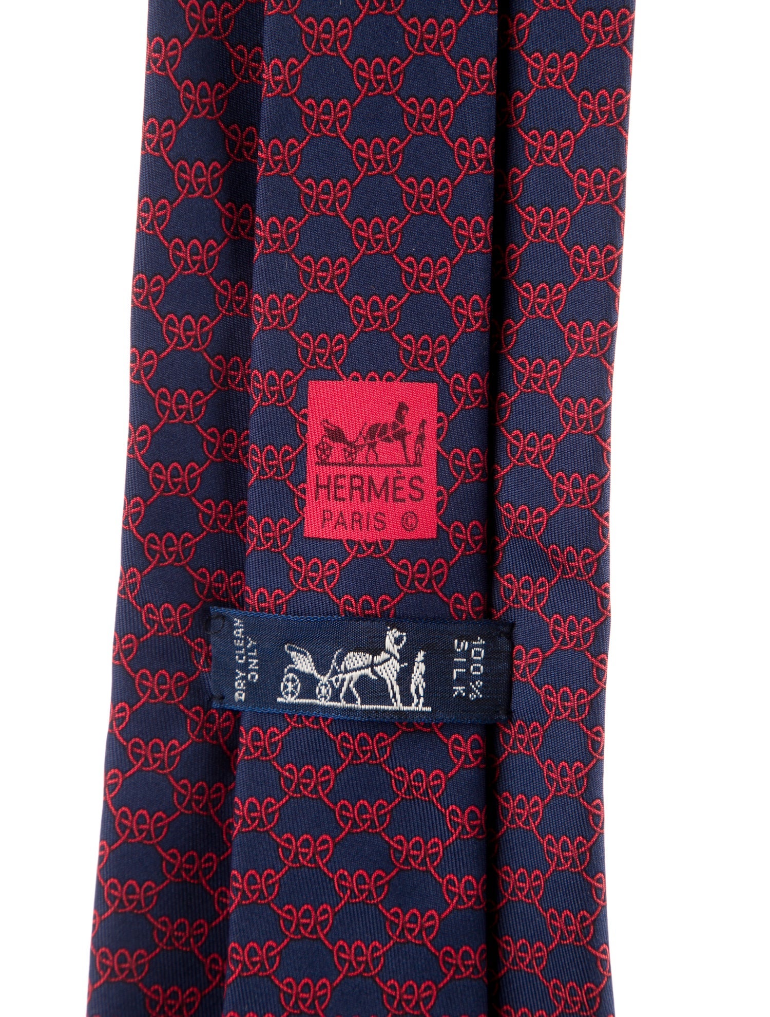 Hermès Silk Printed Tie