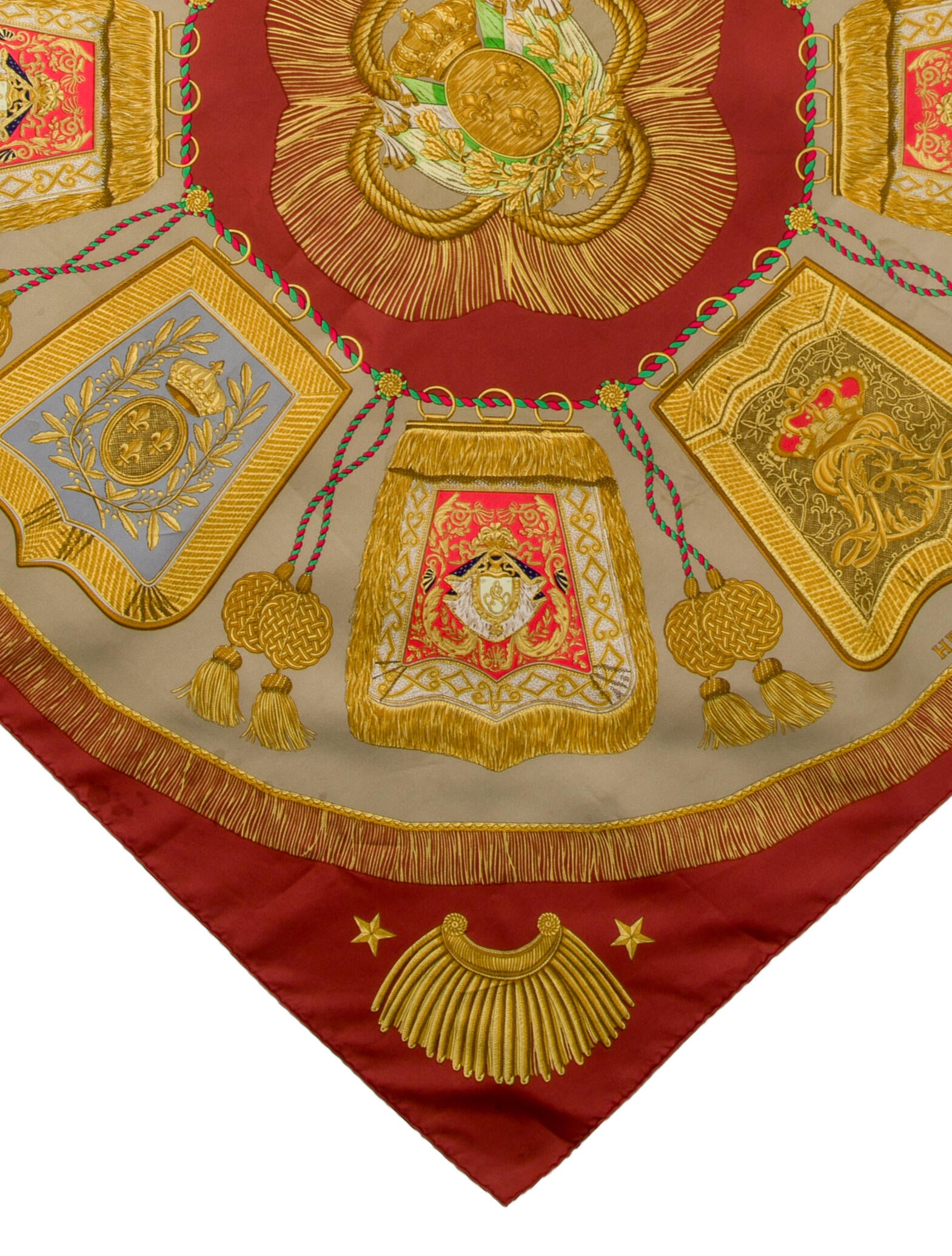 Hermès Poste et Cavalerie Silk Scarf