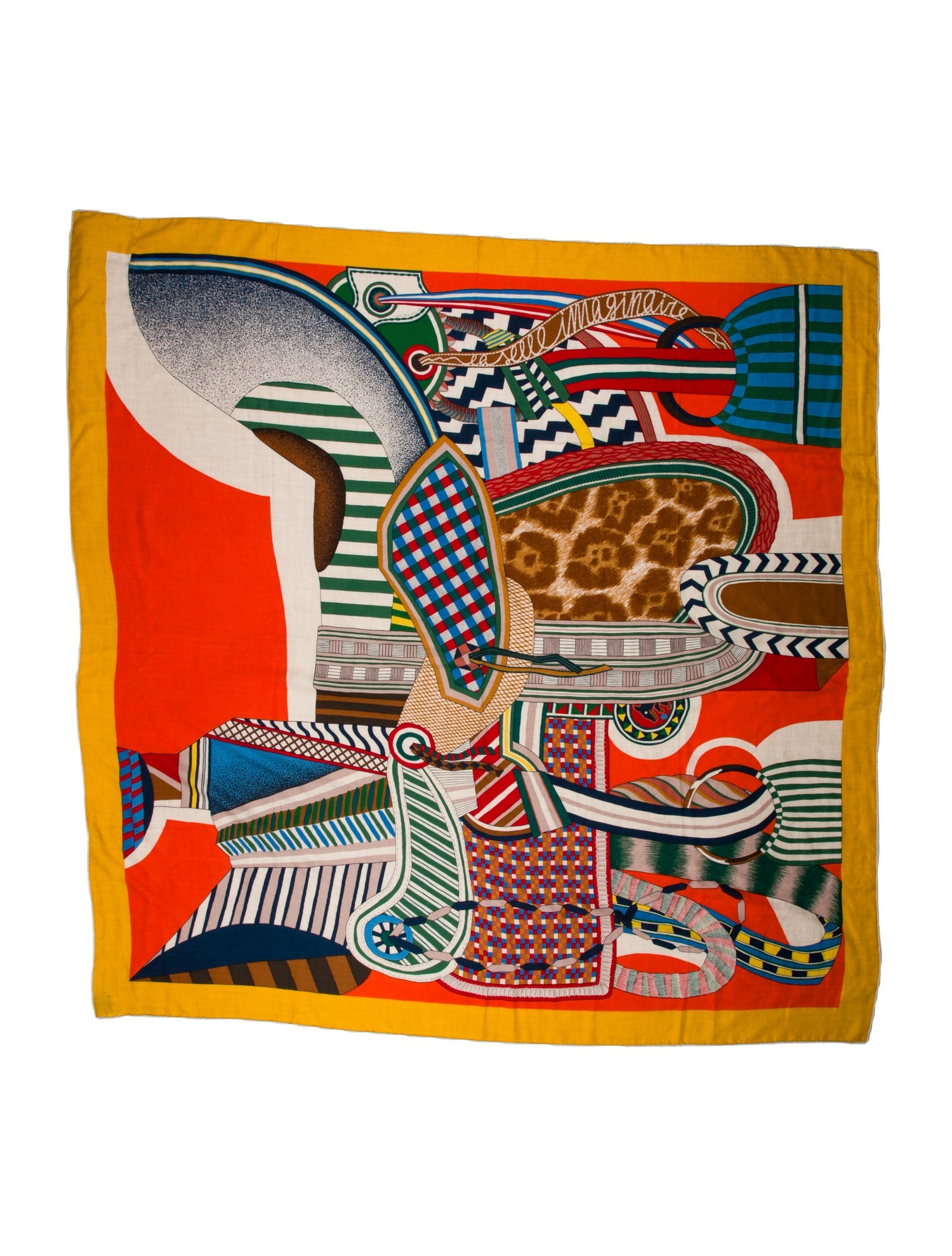 Hermès La Selle Imaginaire Cashmere Shawl