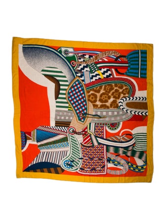 Hermès La Selle Imaginaire Cashmere Shawl