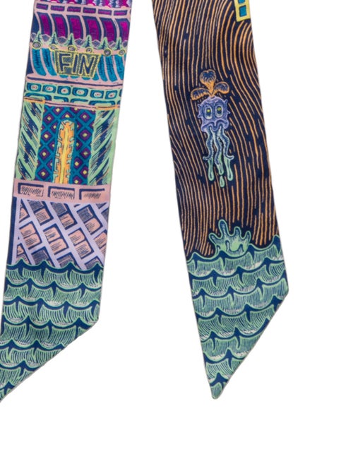 Hermès Super Silk Quest Silk Twilly Scarf
