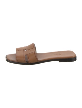 Hermès Leather Slides