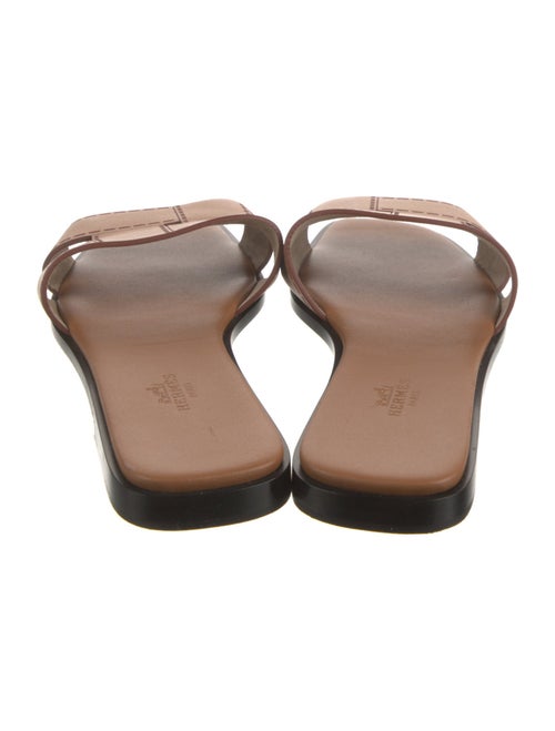 Hermès Leather Slides