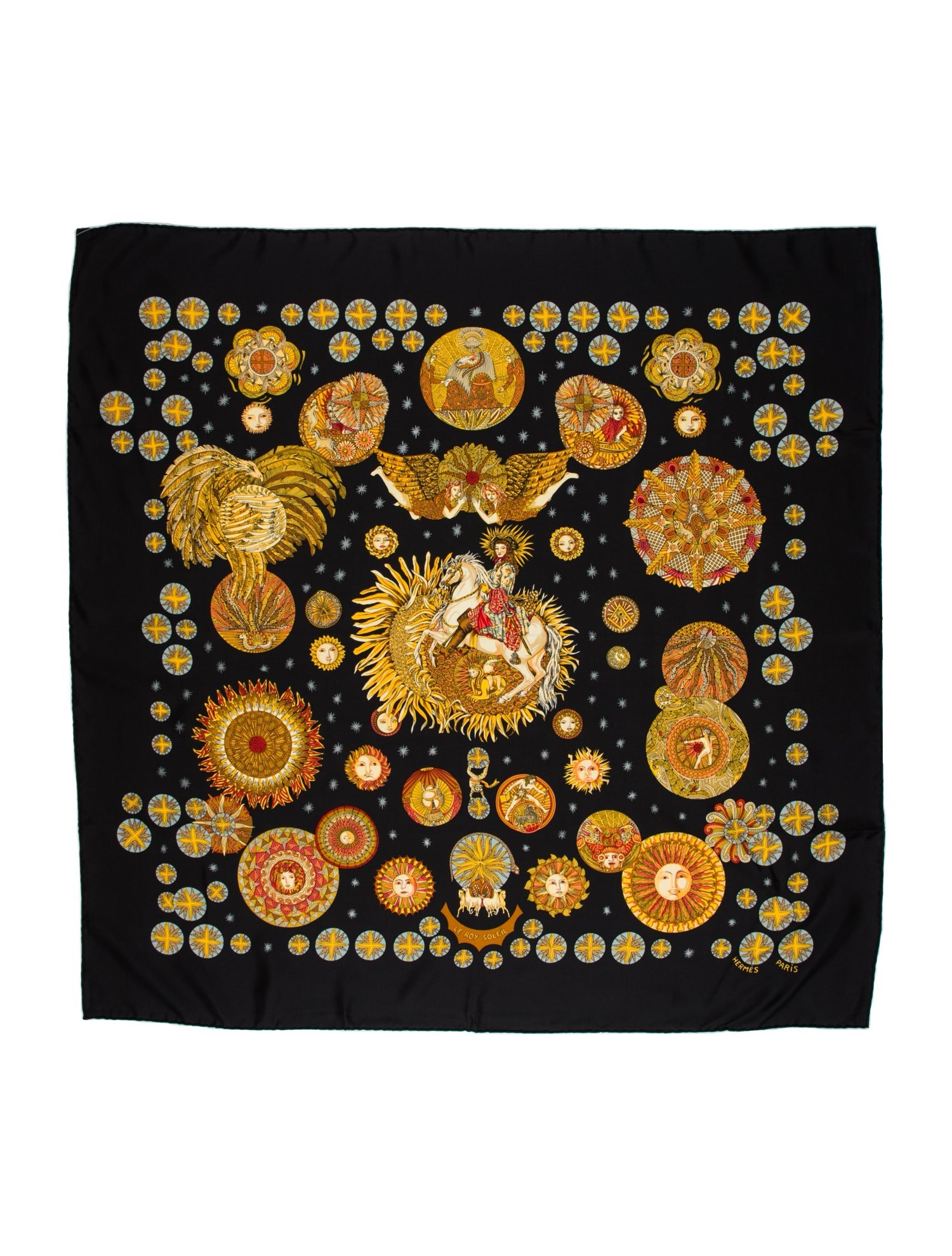 Hermès Le Roy Soleil Silk Scarf