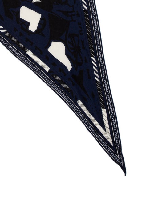 Hermès Puzzle II Mini Losange Cashmere Scarf