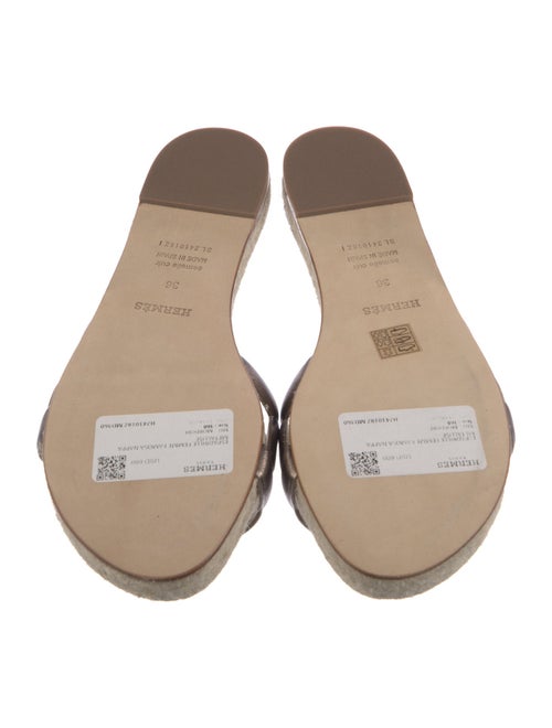 Hermès Famosa Leather Slides