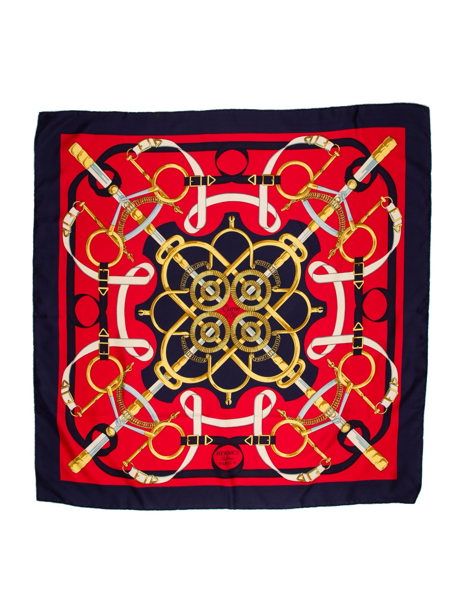 Hermès Eperon D'Or Silk Scarf