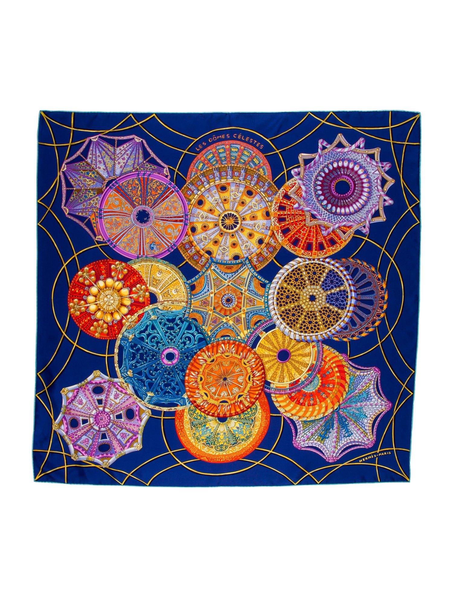Hermès Les Dômes Célestes Silk Scarf w/ Tags