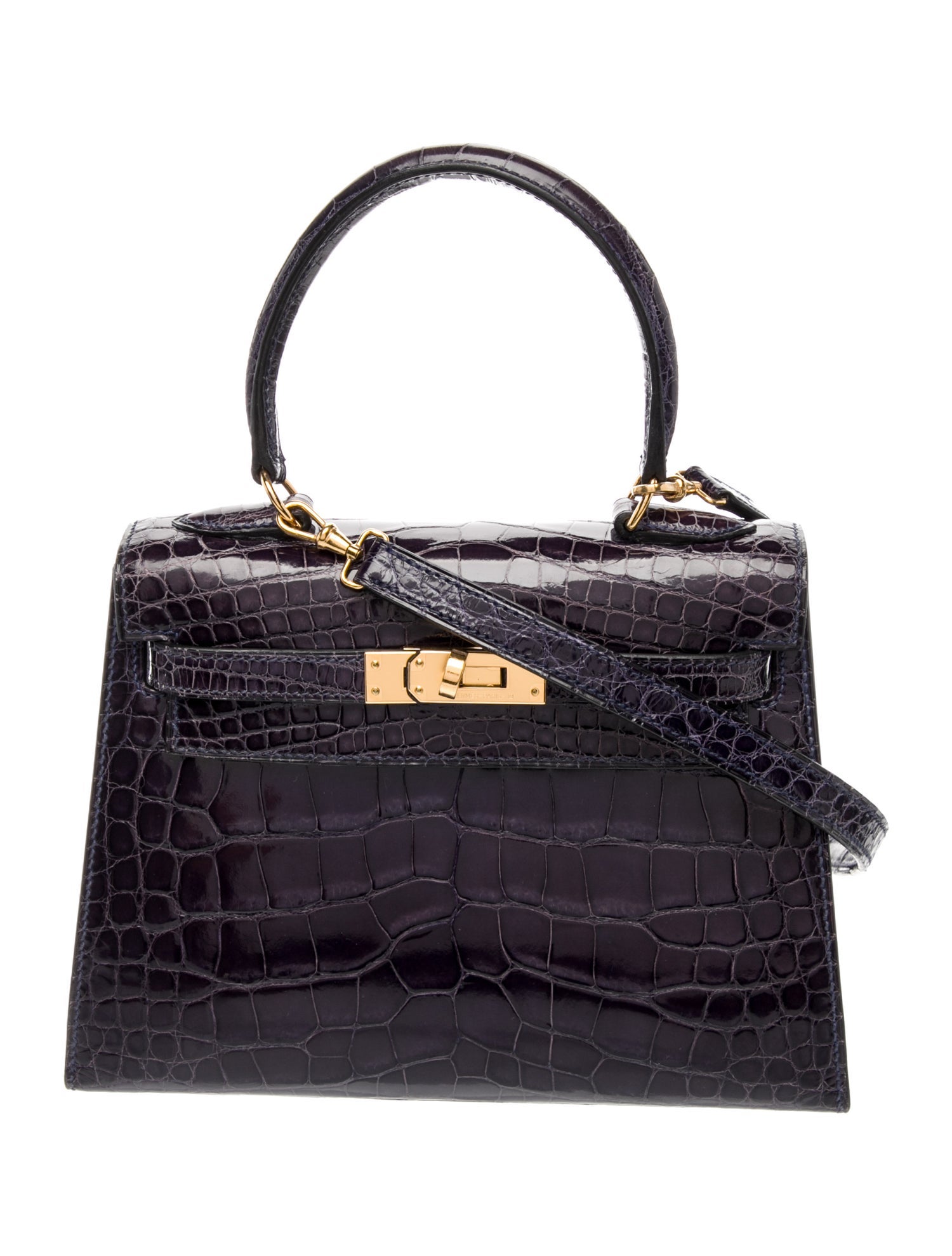 Hermès Shiny Alligator Mini Kelly Sellier 20