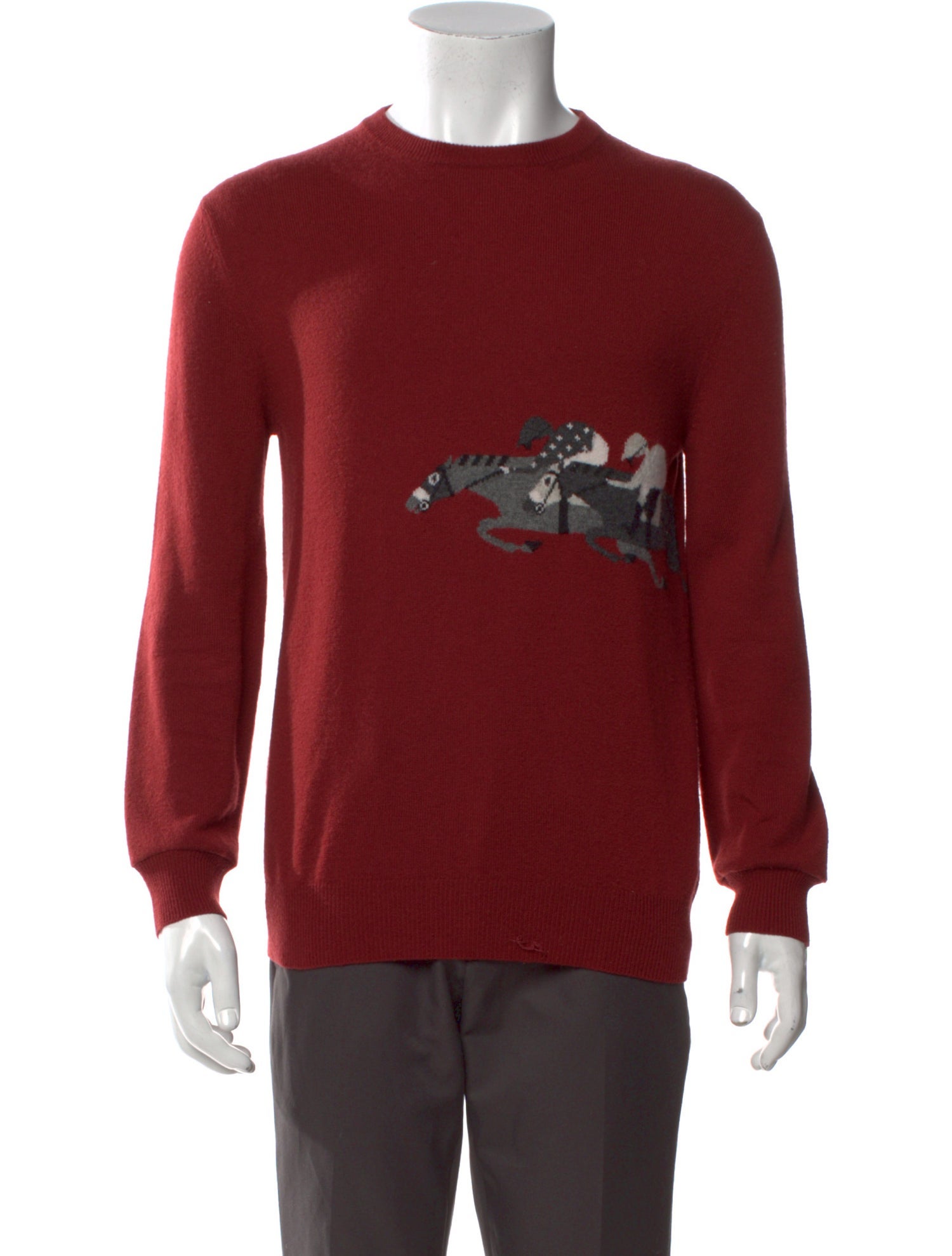 Hermès Graphic Print Crew Neck Pullover