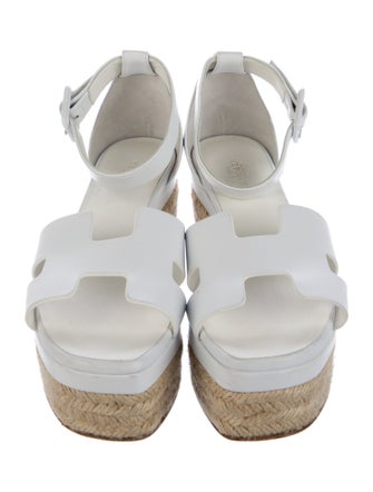 Hermès Elda H Logo Espadrilles