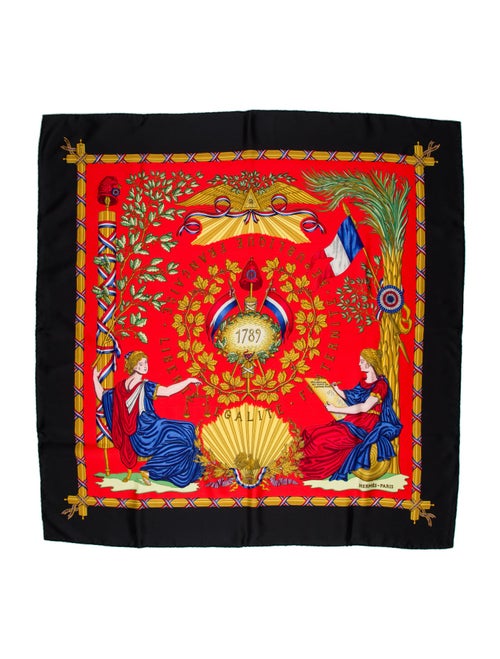 Hermès Republique Francaise Liberte Egalite Fraternite 1789 Silk Scarf