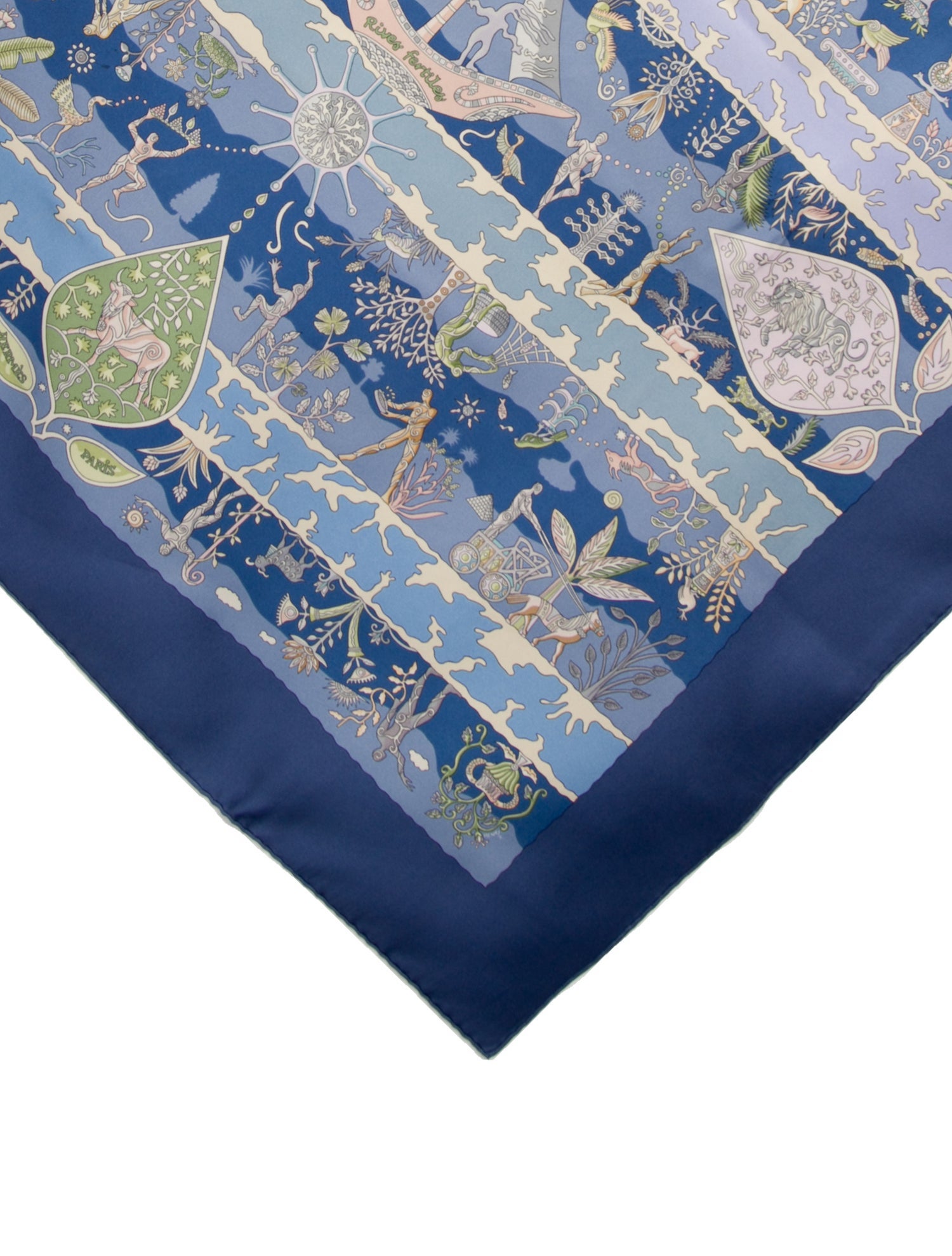 Hermès Rives Fertiles Silk Scarf