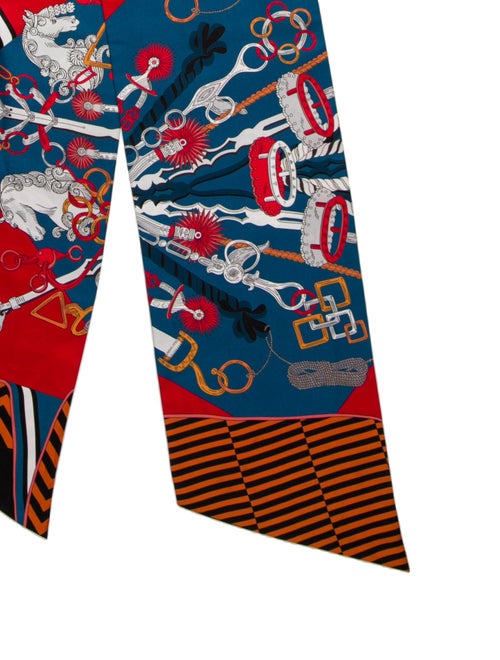 Hermès Bouquets Sellier Silk Scarf