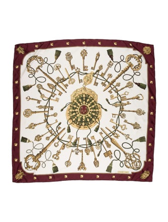 Hermès Les Clés Silk Scarf