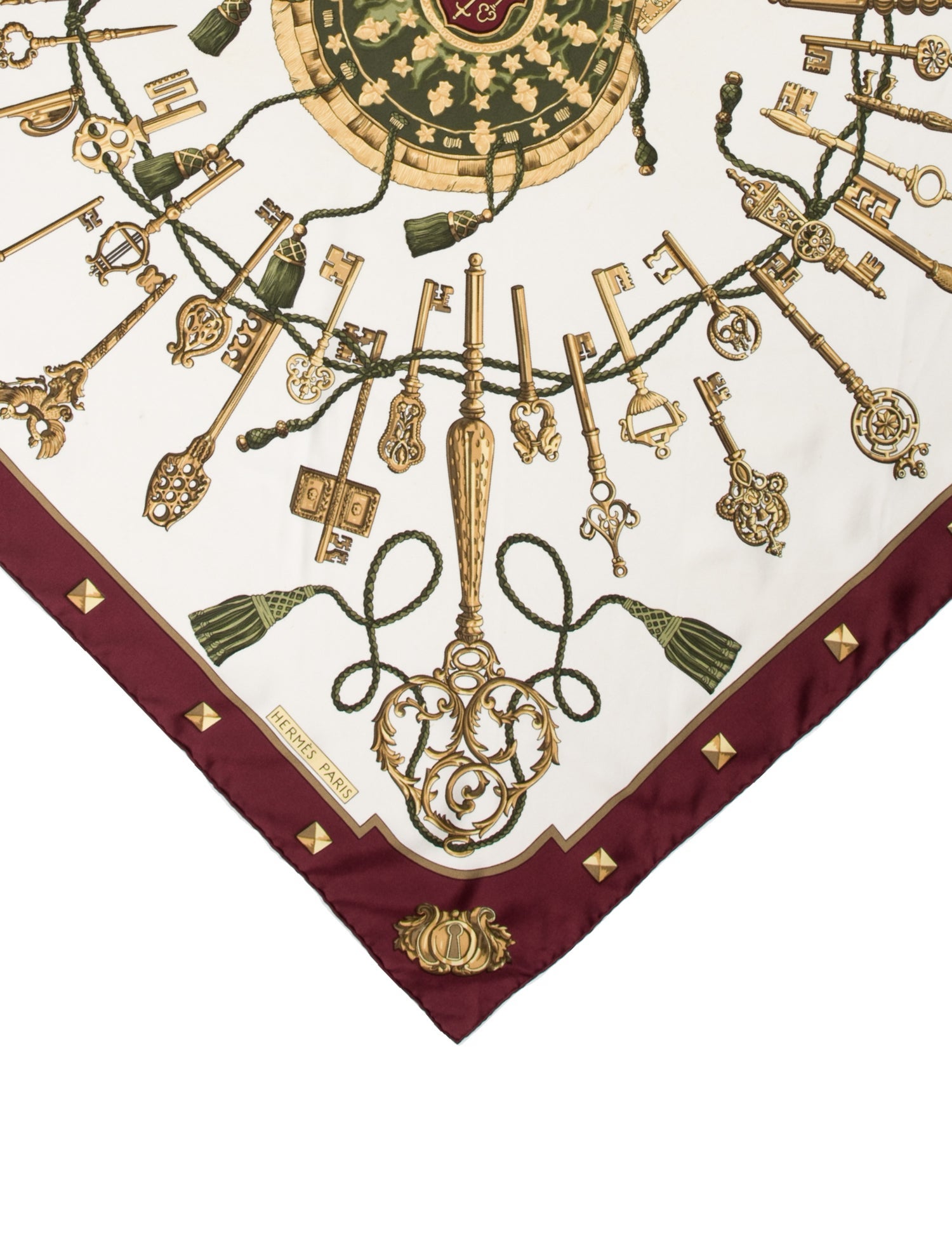 Hermès Les Clés Silk Scarf