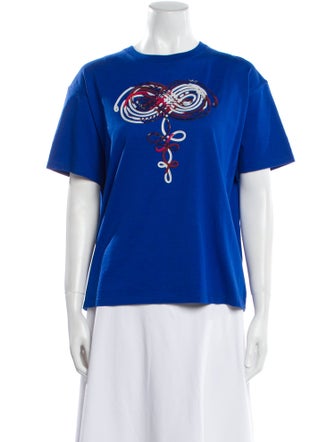 Hermès Graphic Print Crew Neck T-Shirt