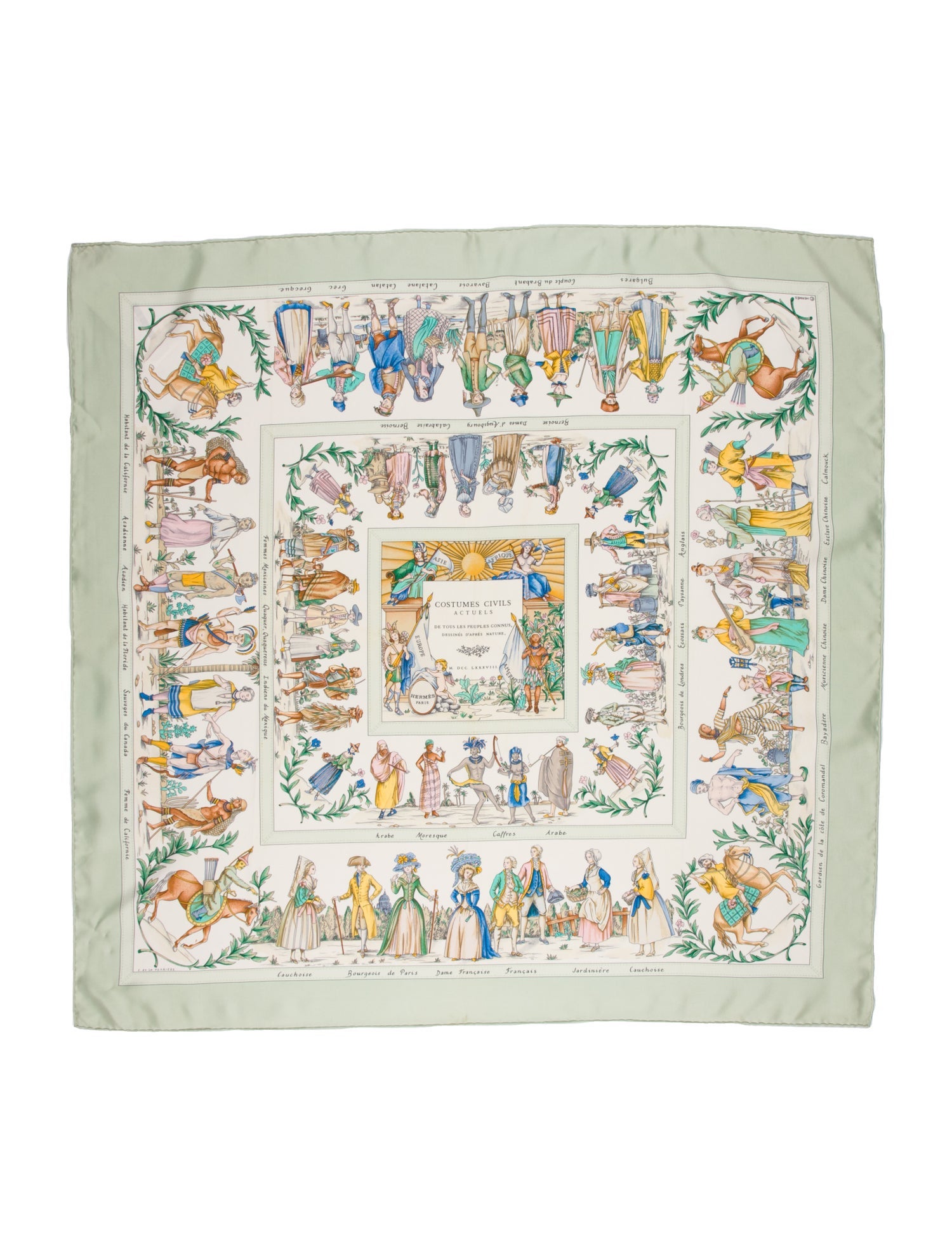 Hermès Costumes Civils Actuels Silk Scarf