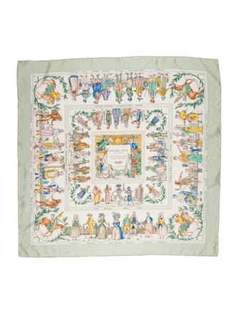 Hermès Costumes Civils Actuels Silk Scarf