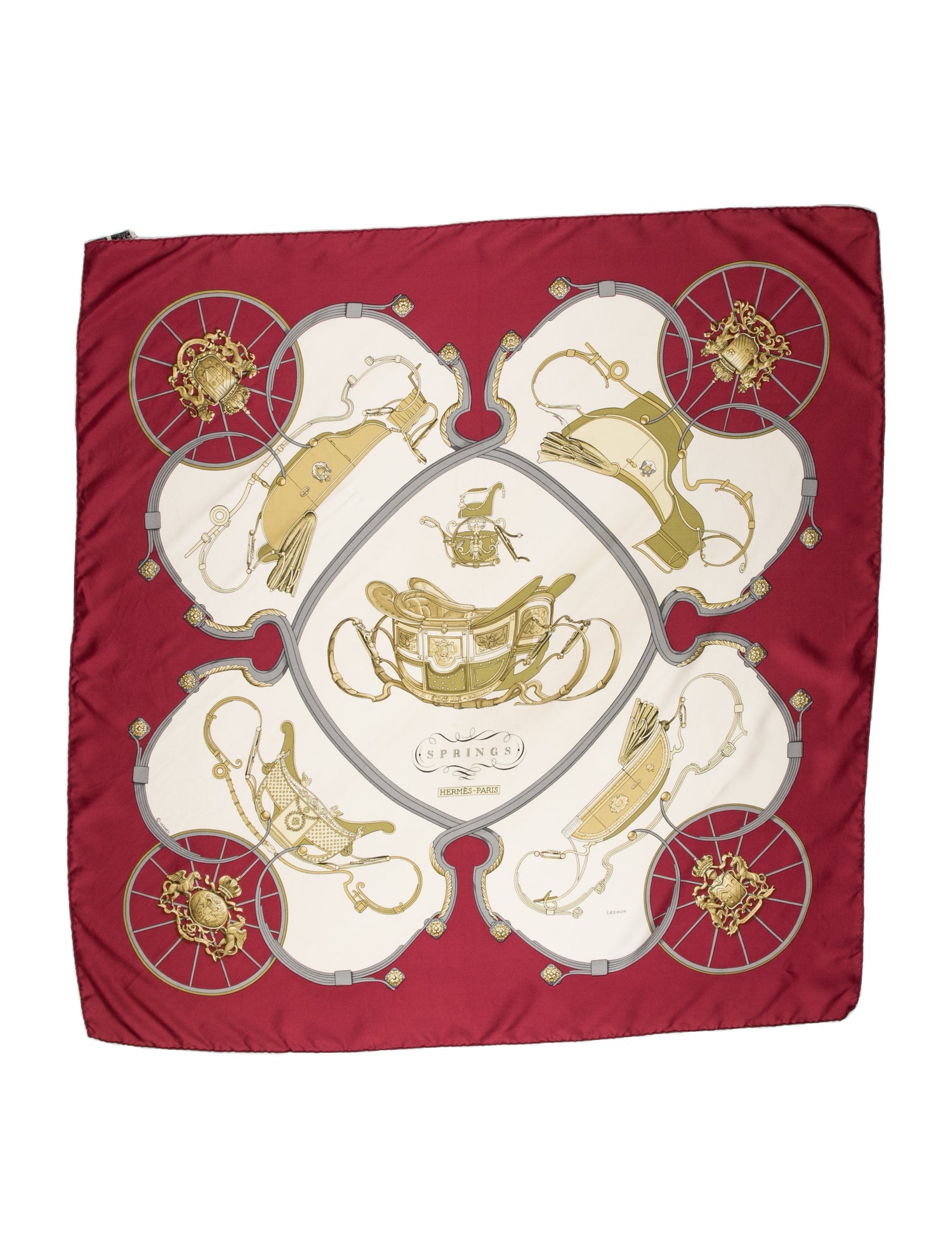 Hermès Springs Silk Scarf