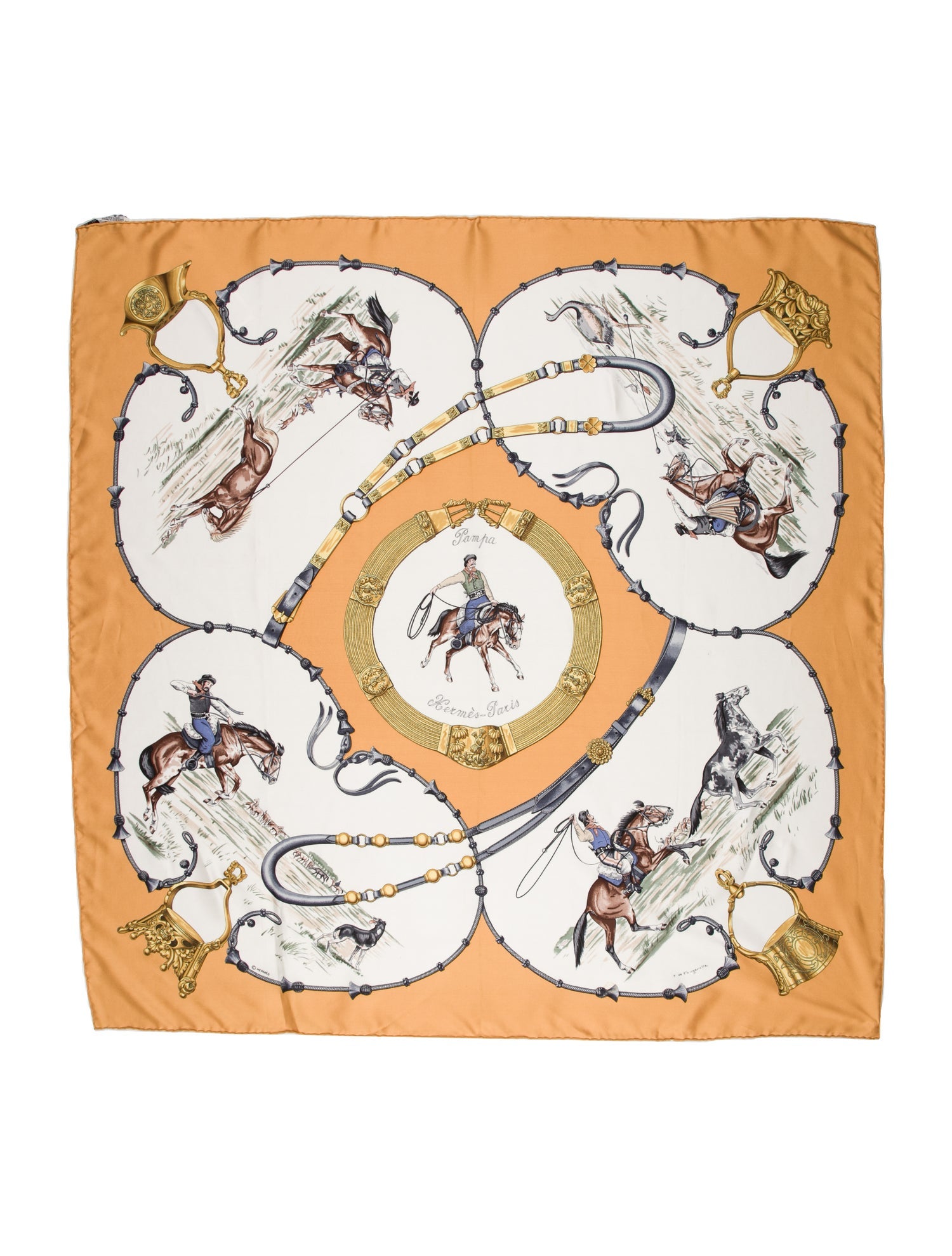 Hermès Pampa Silk Scarf