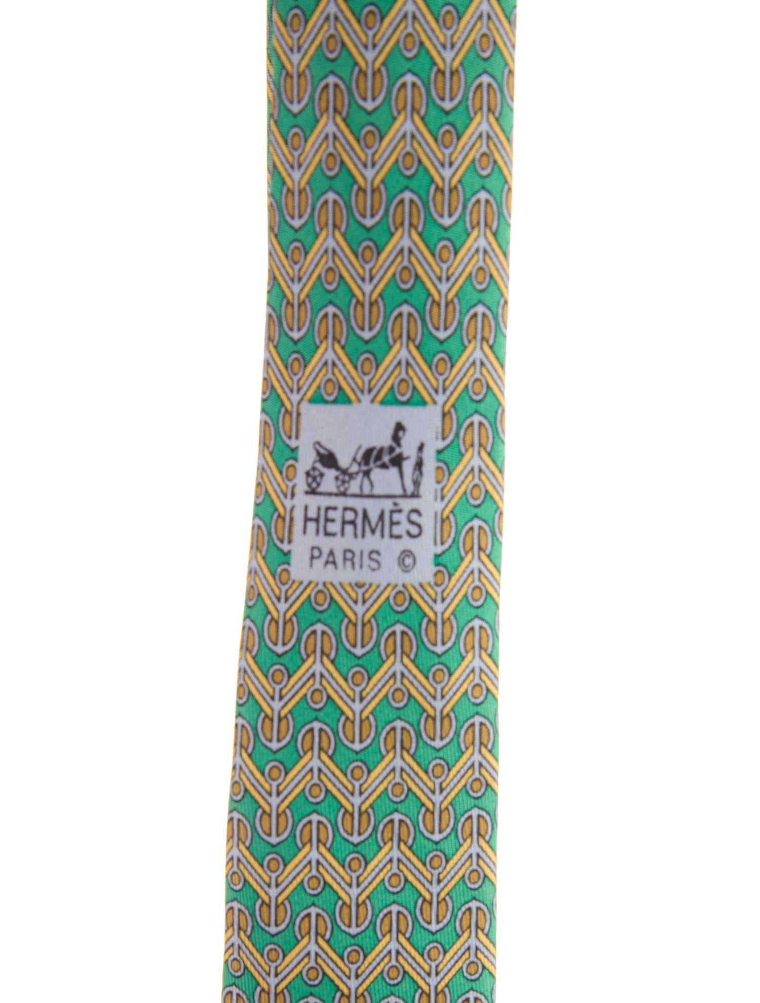 Hermès Silk Printed Tie