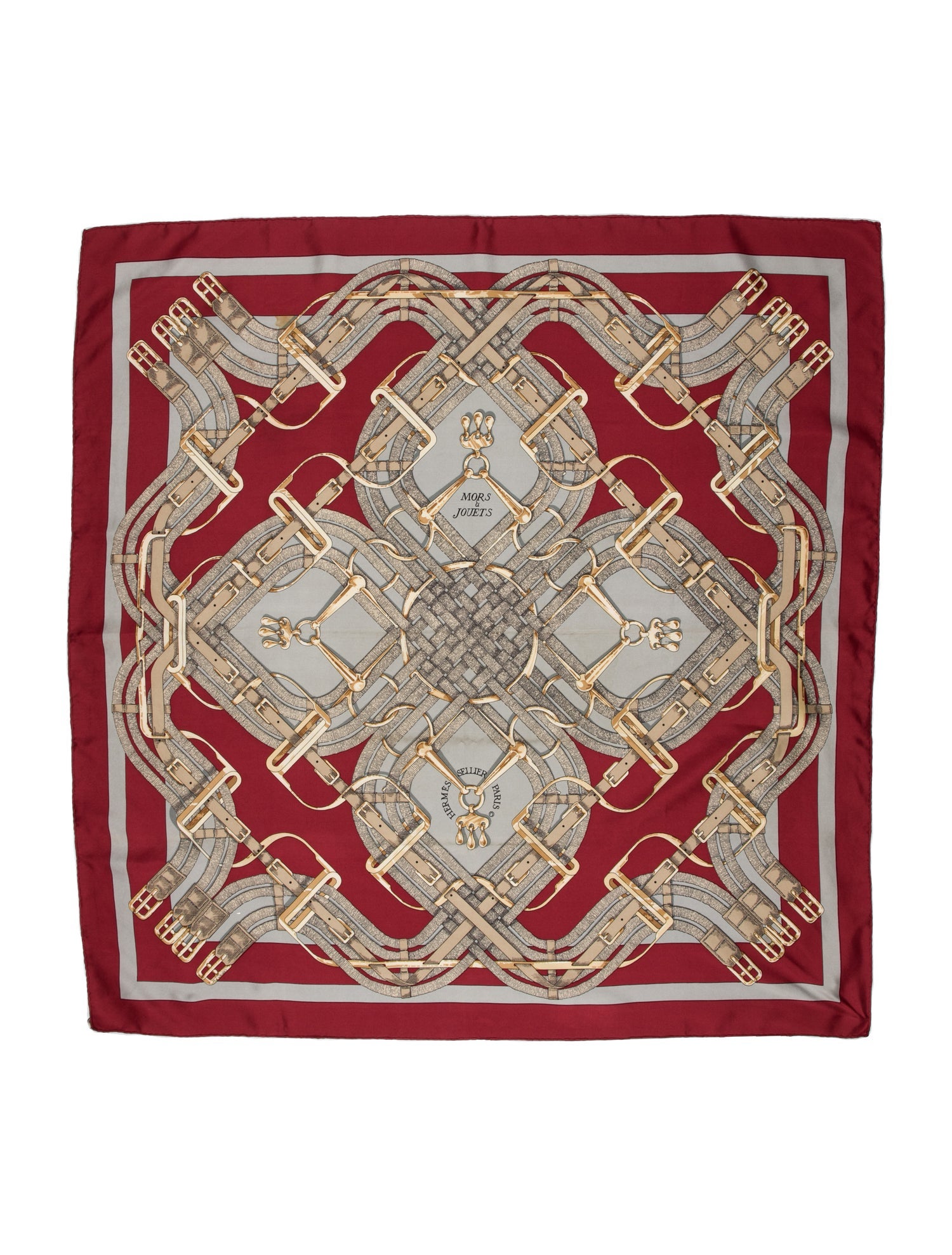 Hermès Mors a Jouets Silk Scarf