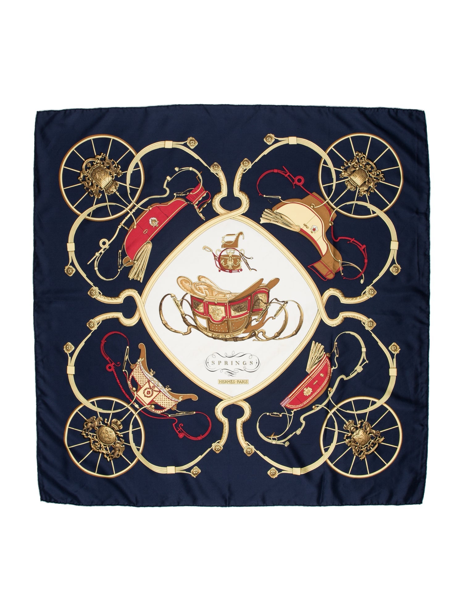 Hermès Springs Silk Scarf