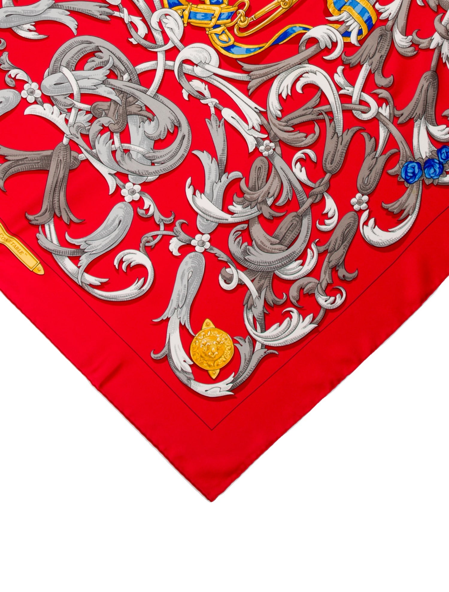 Hermès Le Mors "A La Conétable" Silk Scarf