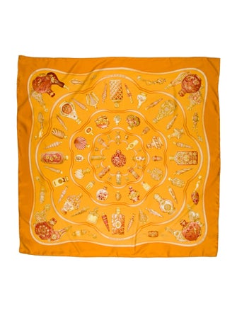 Hermès Qu'importe Le Flacon Silk Scarf