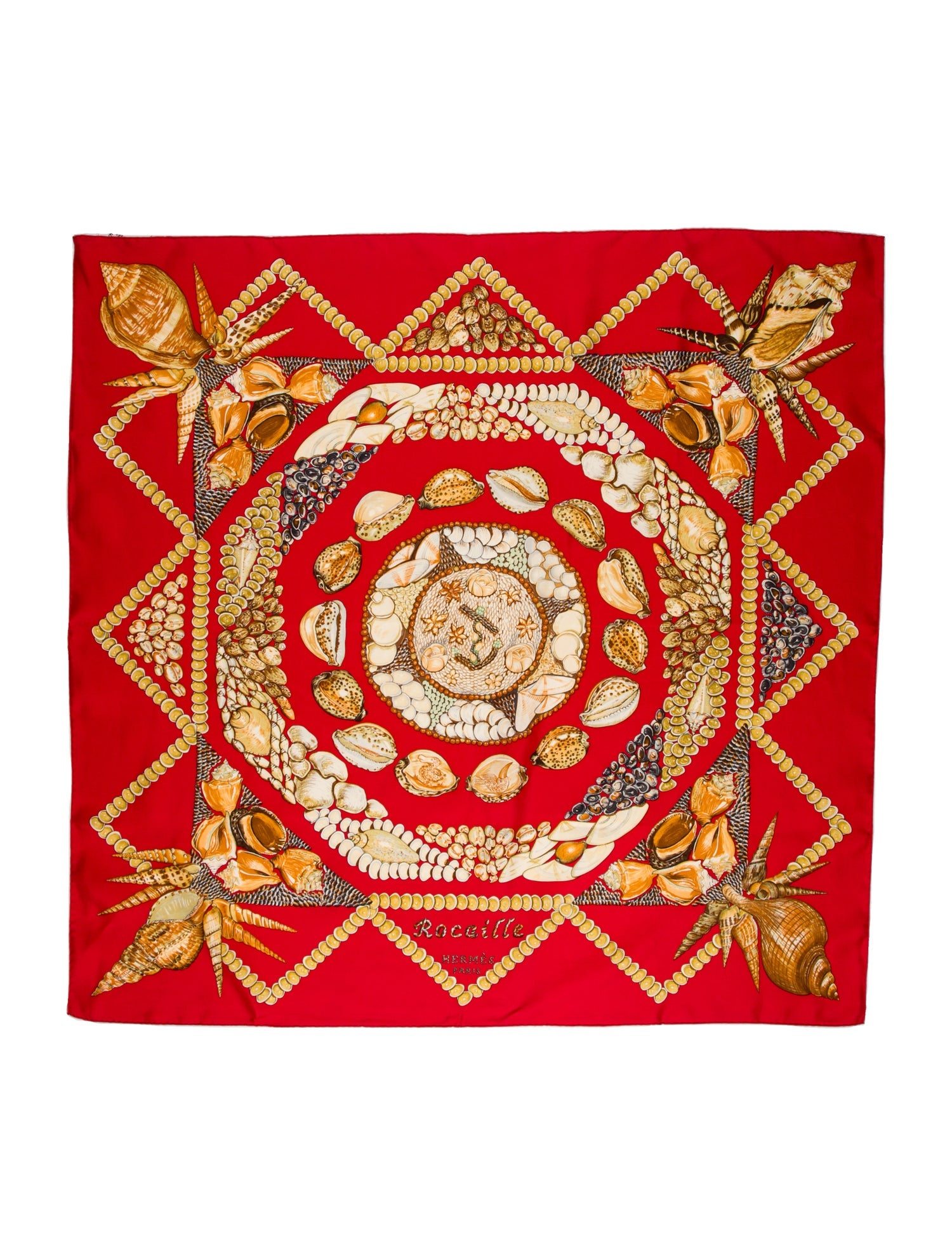 Hermès Rocaille Silk Scarf