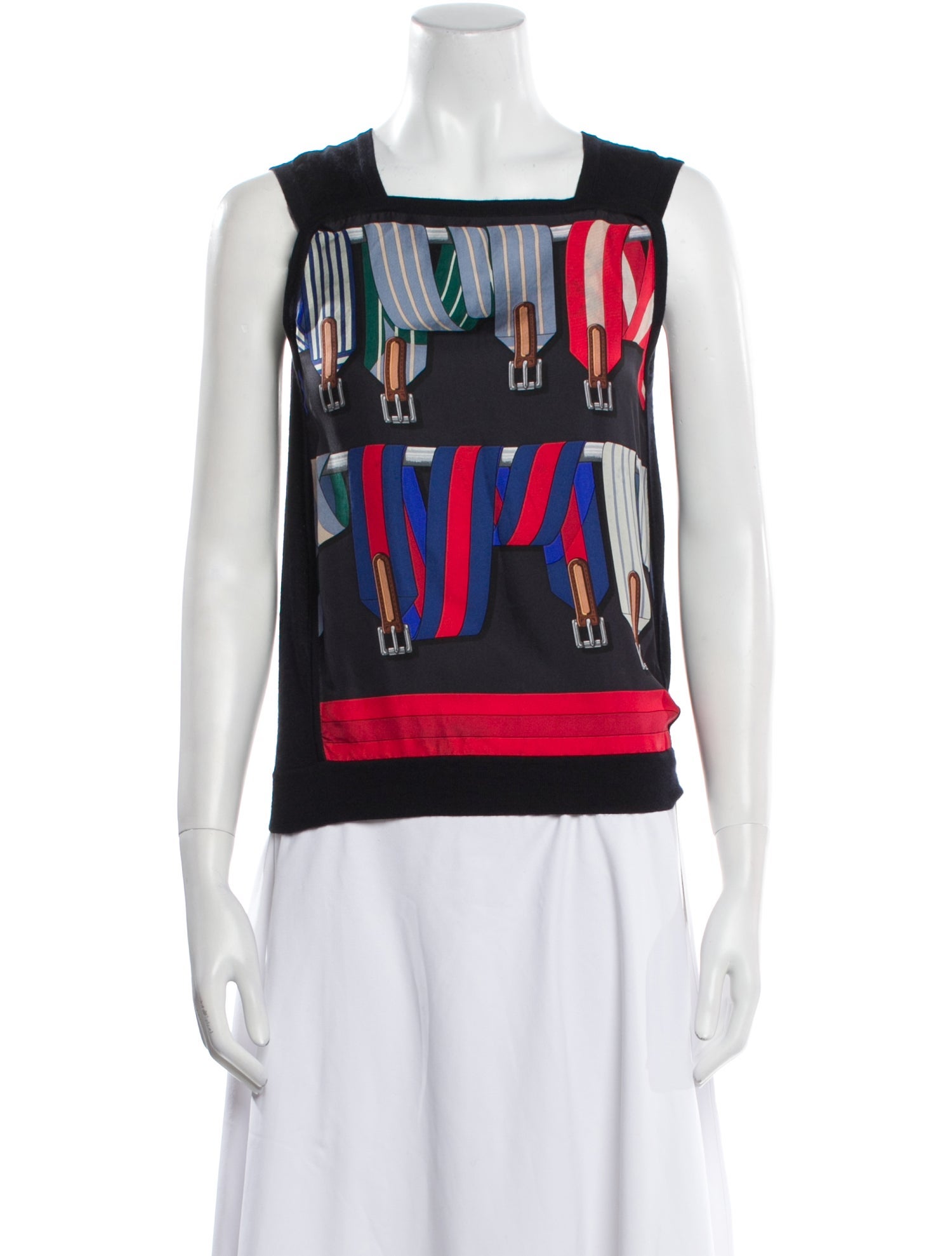 Hermès Cashmere Printed Top