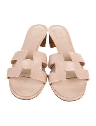 Hermès Oasis Leather Slides