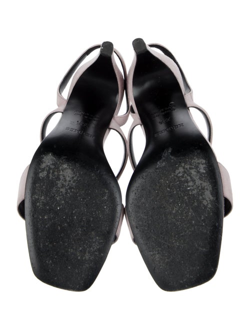 Hermès Glamour 95 H Logo Slingback Sandals