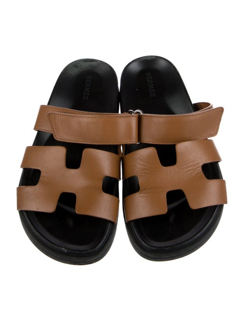 Hermès Chypre Leather Slides