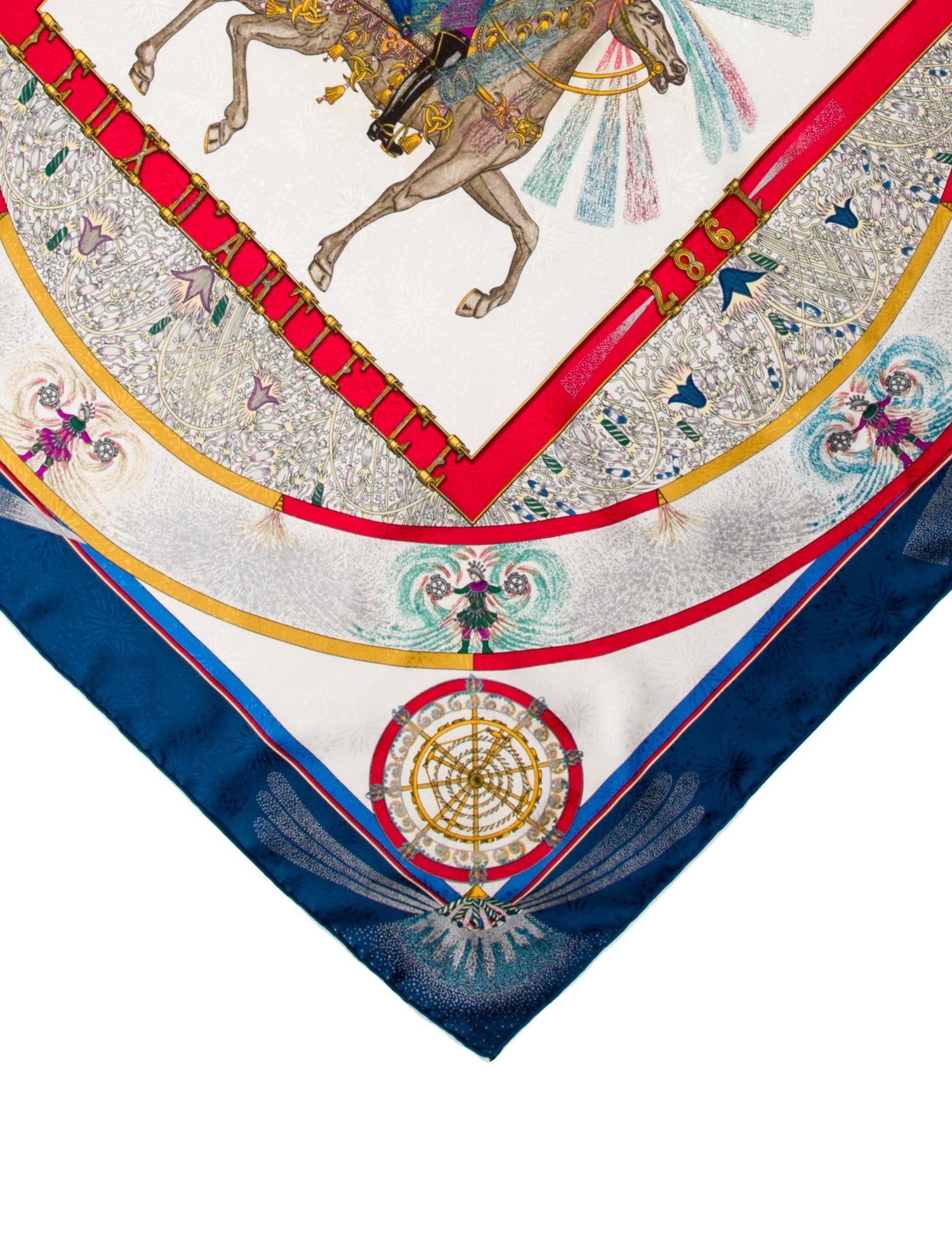 Hermès Feux d'Artifice Jacquard Silk Scarf