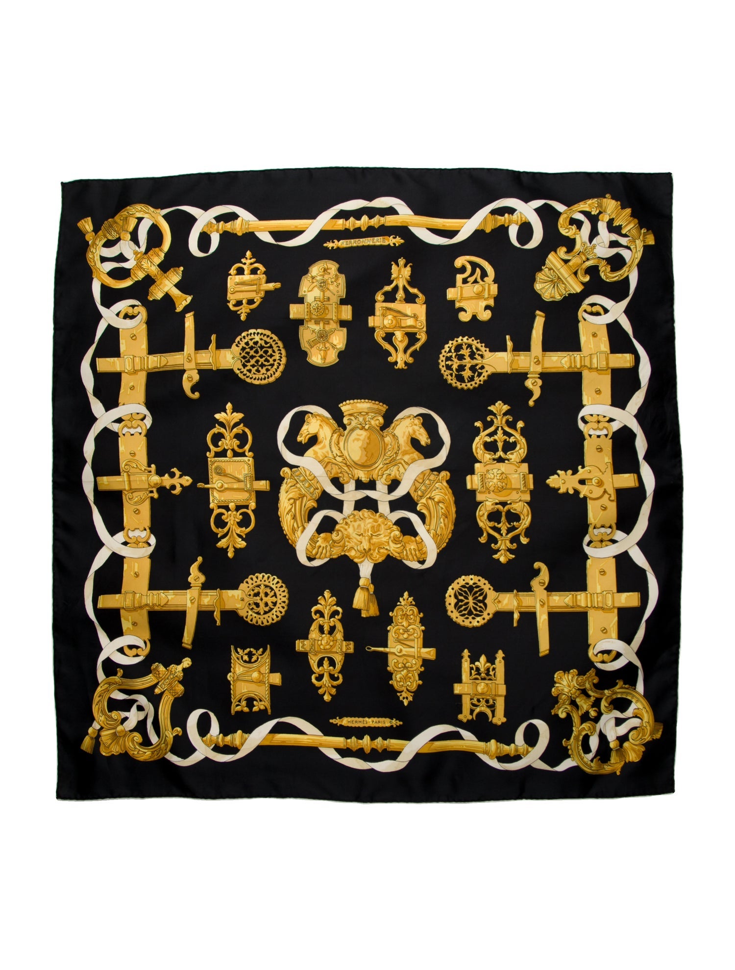 Hermès Ferronnerie Silk Scarf