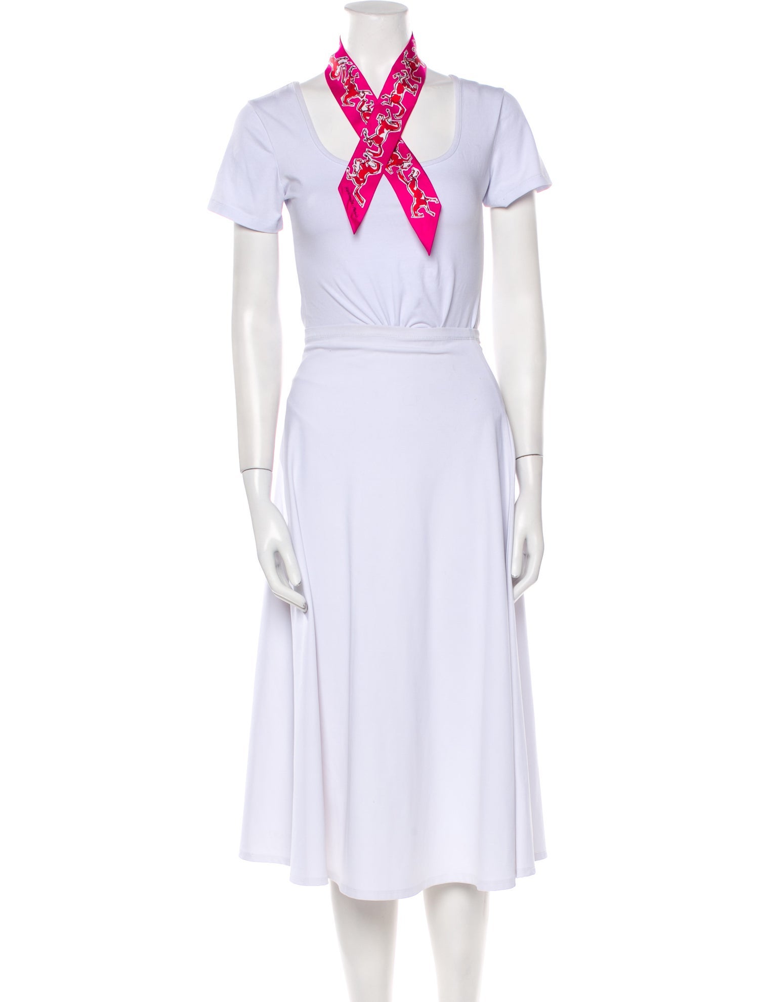 Hermès Chevaux en Liberte Silk Twilly Scarf